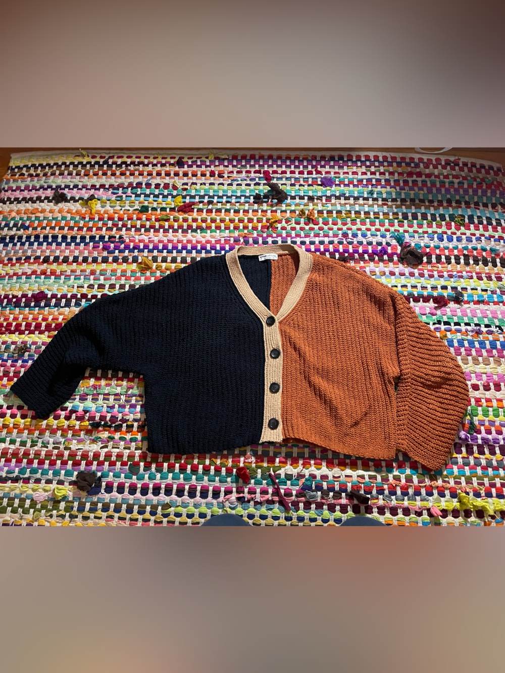 Made with Love color block sweater